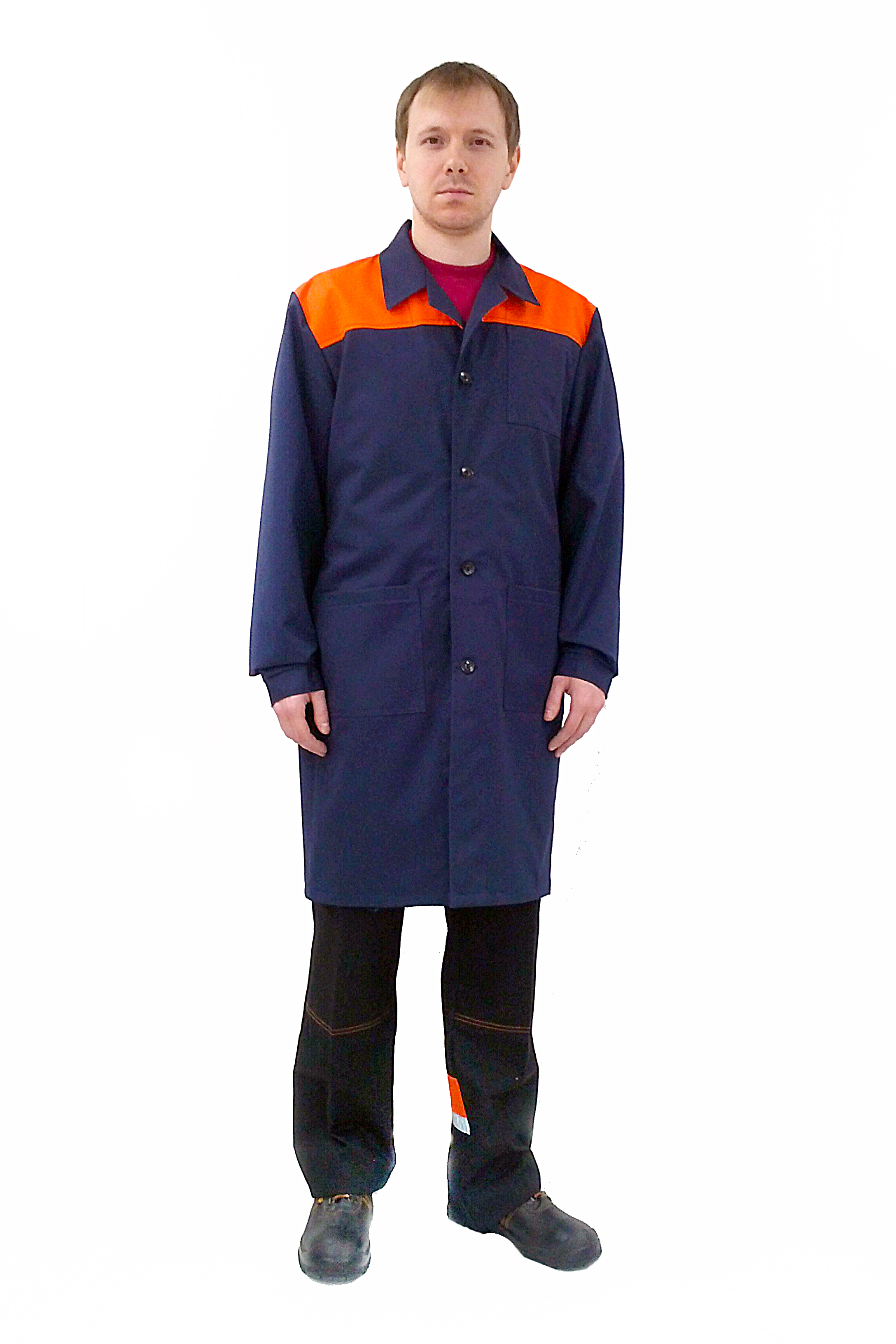  мужской рабочий халат Арт. ХАЛ-01 по низкой стоимости